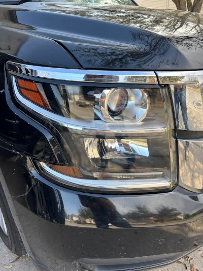Headlight after professional restoration at Detail Now Taylor