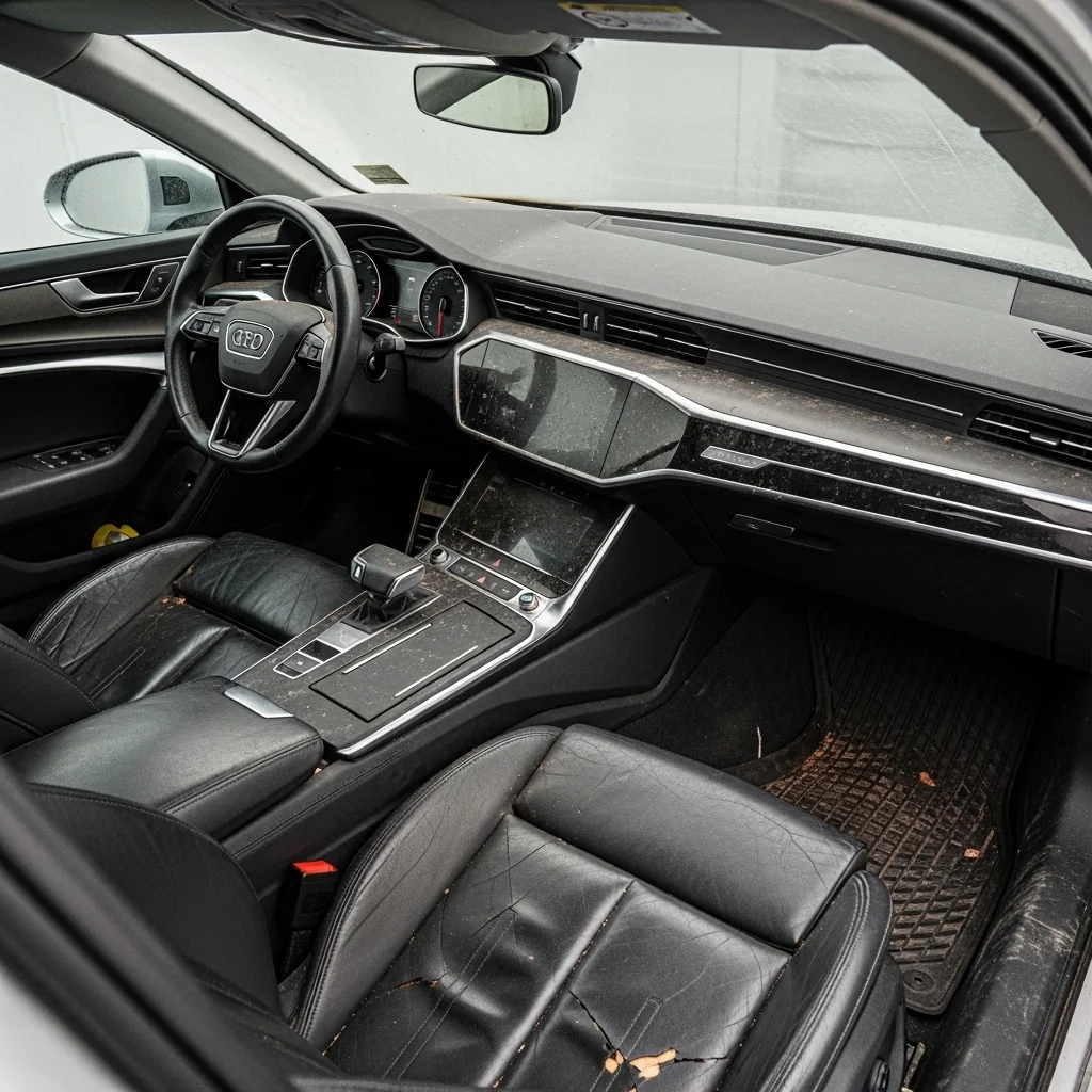 Vehicle before professional detailing service at Detail Now in Taylor, Texas
